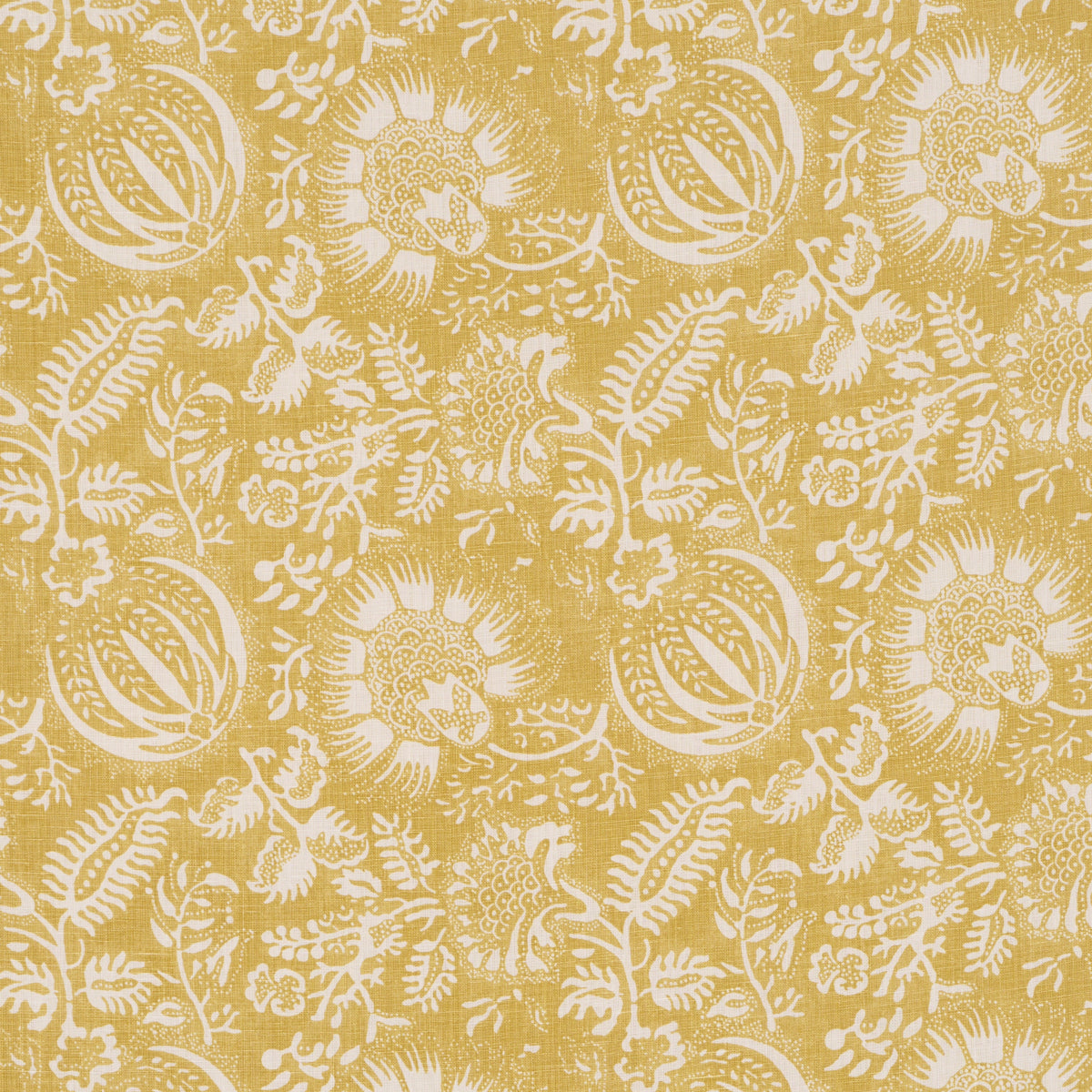 Schumacher Pomegranate Print Citron Fabric 177694