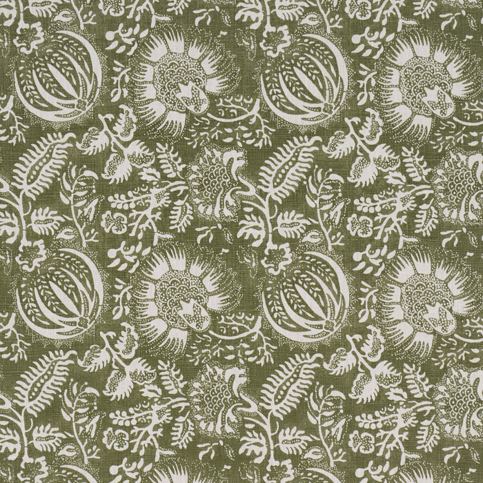 Schumacher Pomegranate Print Olive Fabric 177695