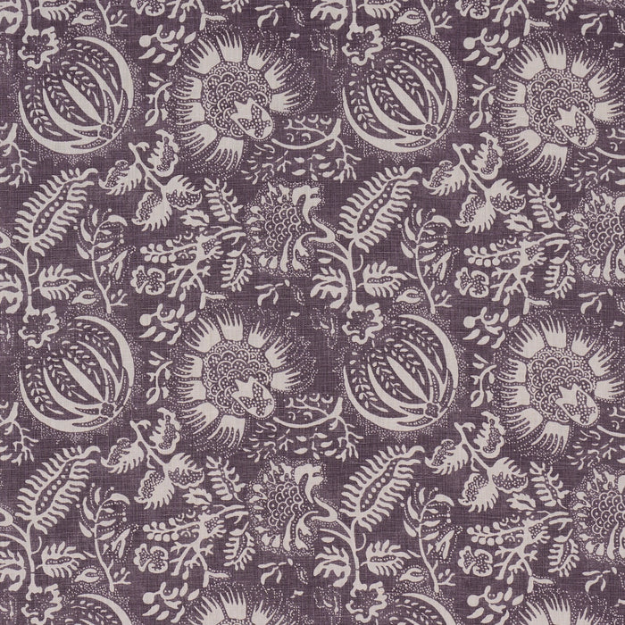 Schumacher Pomegranate Print Aubergine Fabric Sample 177697