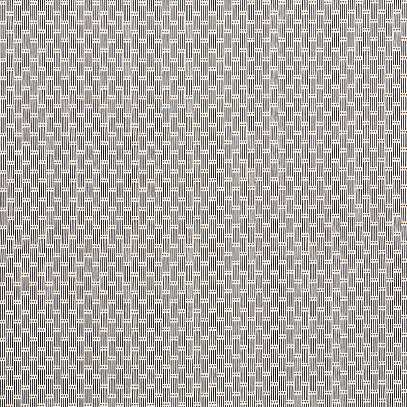 Schumacher Dotted Stripe Carbon Fabric Sample 177710