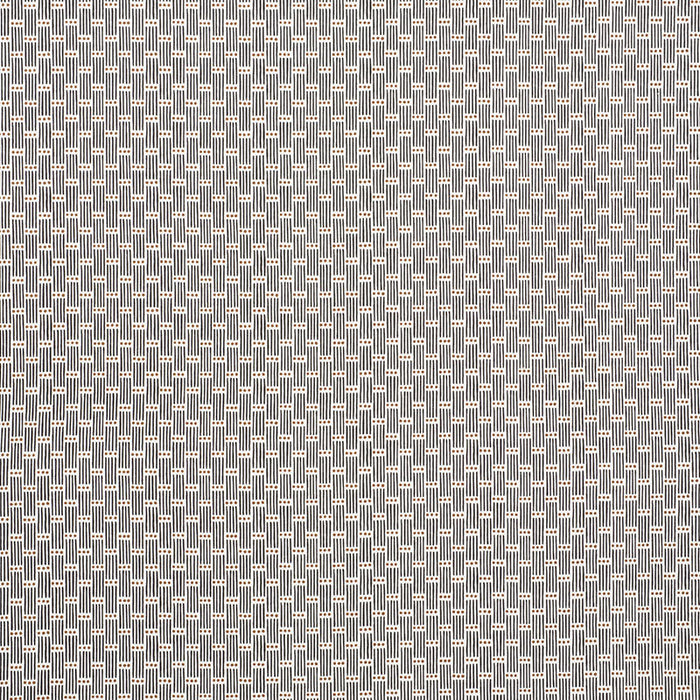 Schumacher Dotted Stripe Carbon Fabric Sample 177710