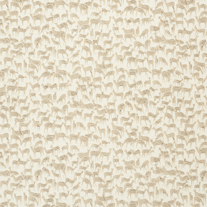 Schumacher Fauna Natural Fabric Sample 177721