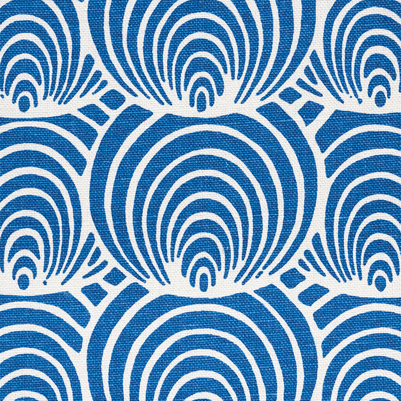 Schumacher Coralline Blue Fabric 177780