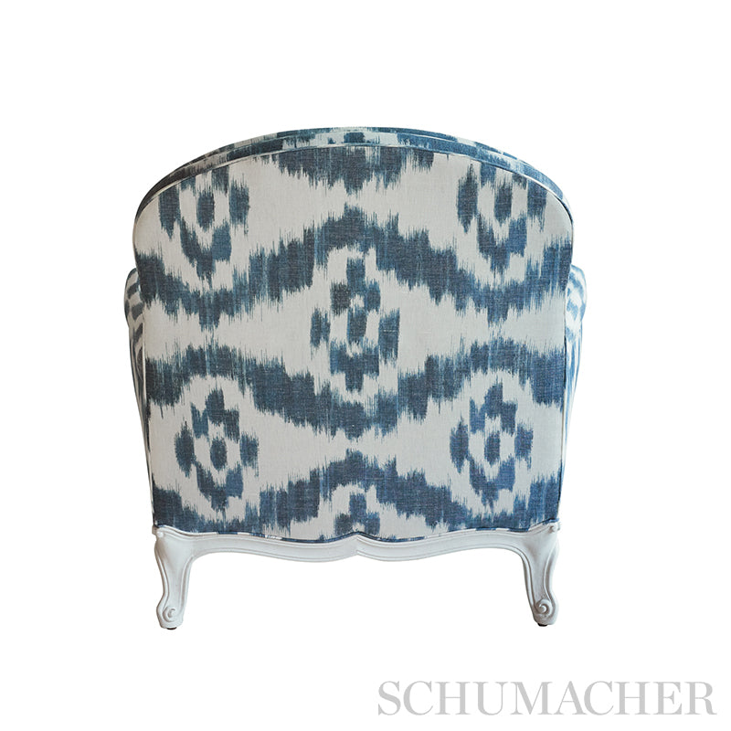 Schumacher Madaket Ikat Indigo Fabric 177820