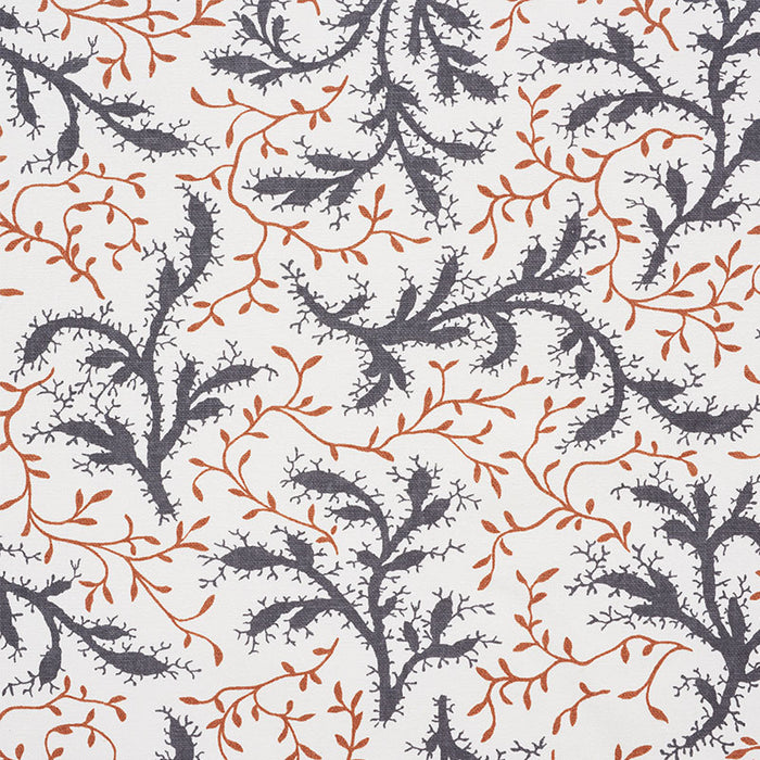 Schumacher Sprig Basalt & Fawn Fabric 177830