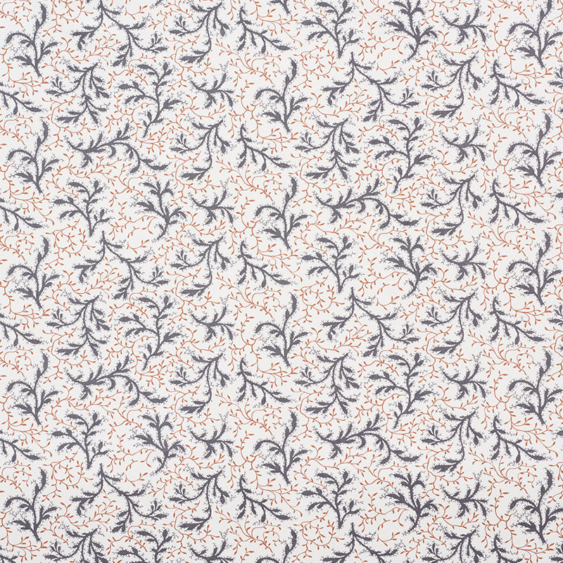 Schumacher Sprig Basalt & Fawn Fabric Sample 177830