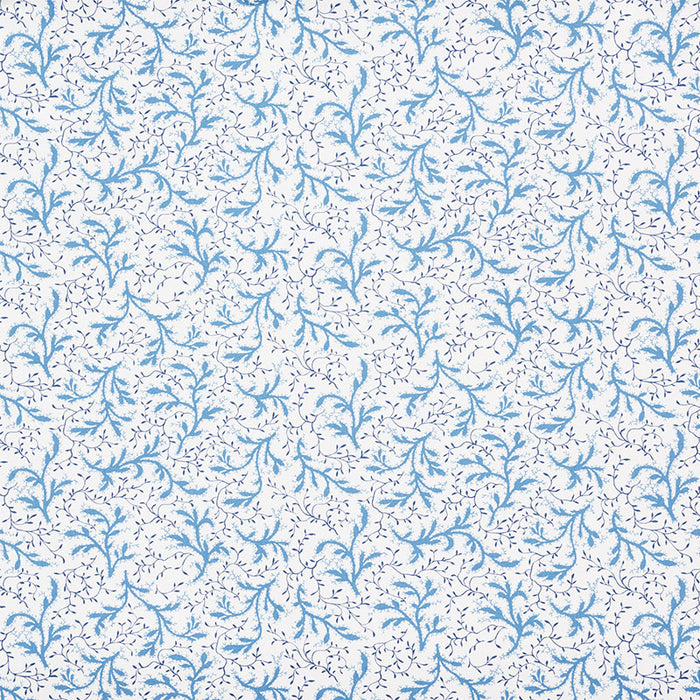 Schumacher Sprig Afternoon Blue Fabric Sample 177832