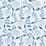 Schumacher Bouquet Toss Afternoon Blue Fabric 177852