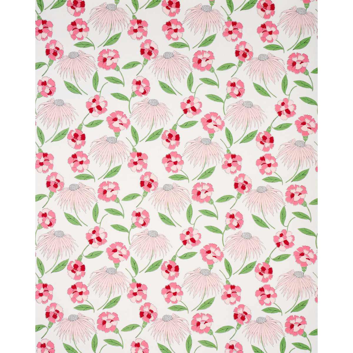 Schumacher Bouquet Toss Pepper Berry Fabric 177853