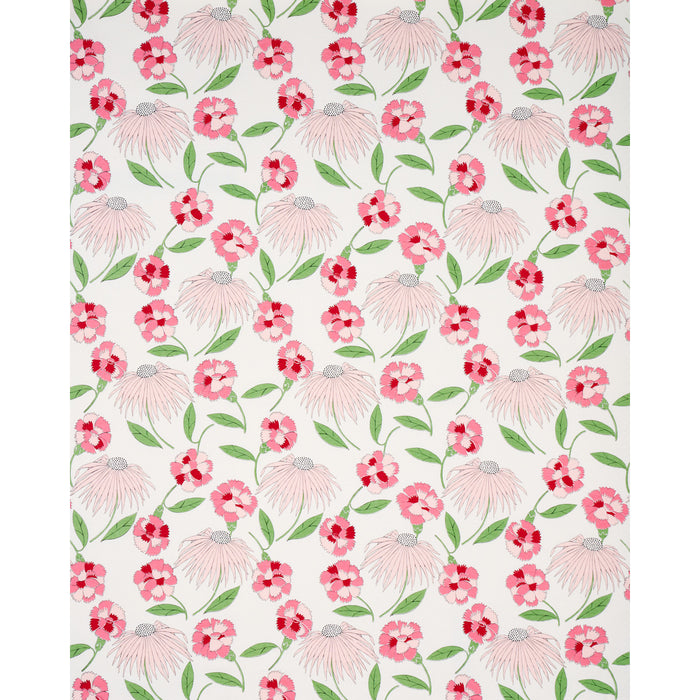 Schumacher Bouquet Toss Pepper Berry Fabric Sample 177853