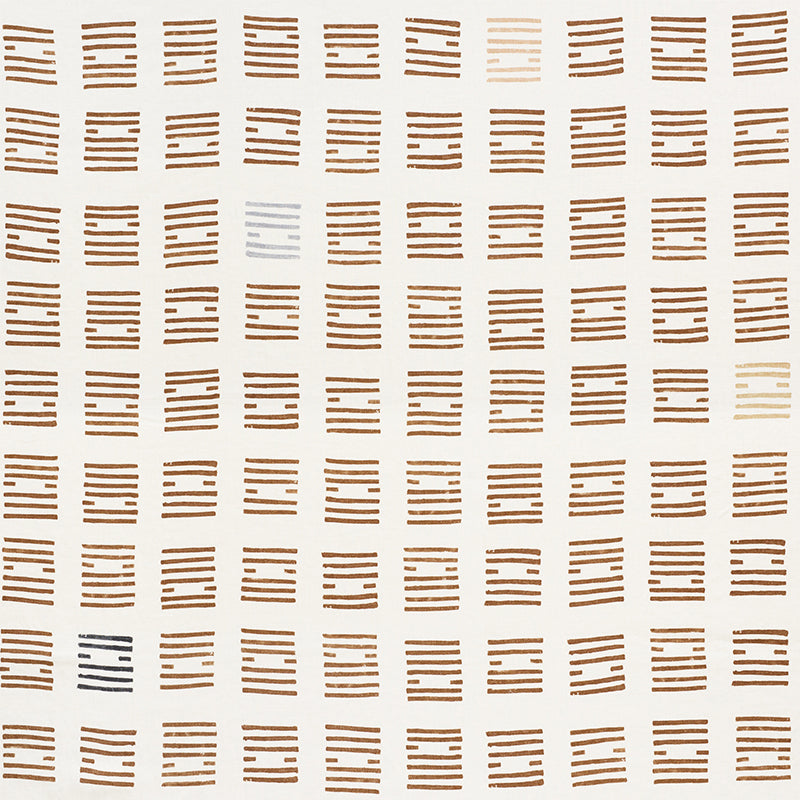 Schumacher Tiasquam Teak Fabric 177883