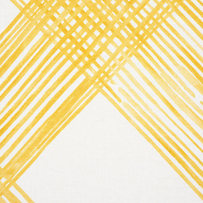 Schumacher Traverse Yellow Fabric Sample 177952