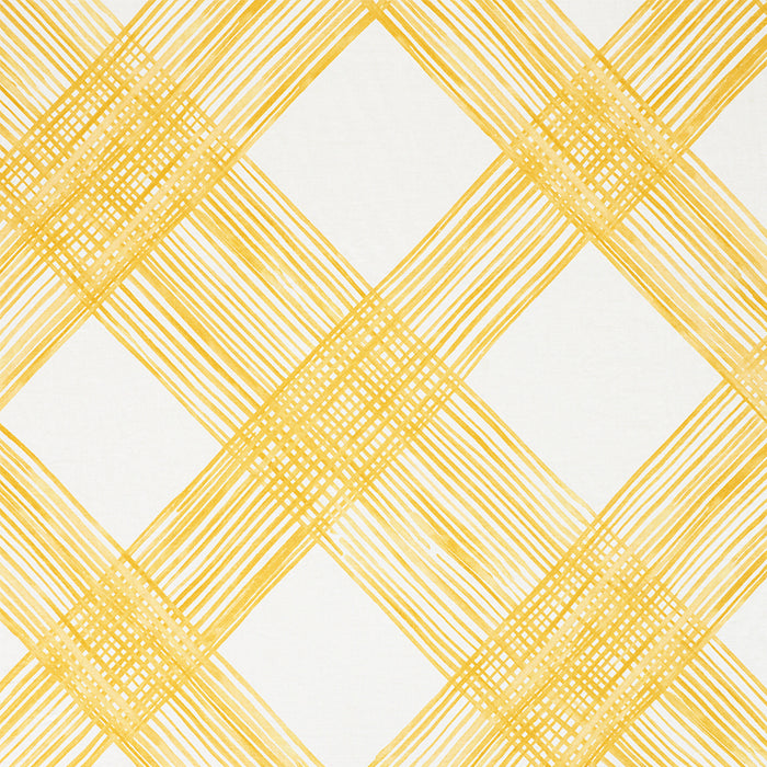 Schumacher Traverse Yellow Fabric Sample 177952