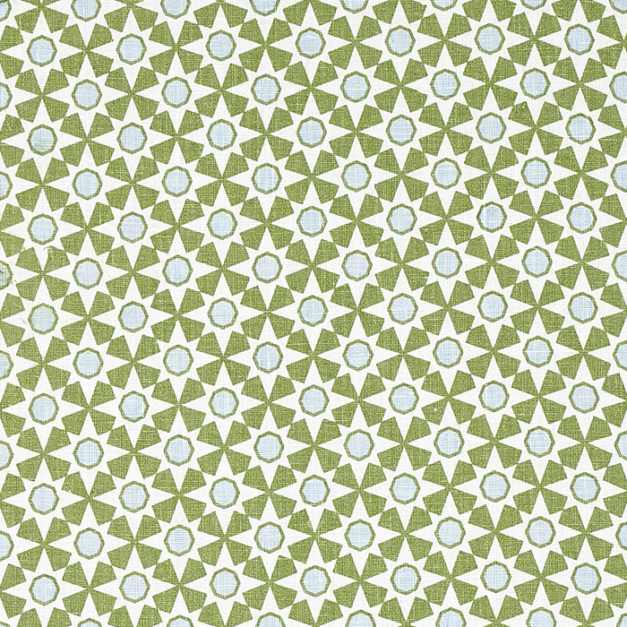 Schumacher Serendipity Green Fabric Sample 177961