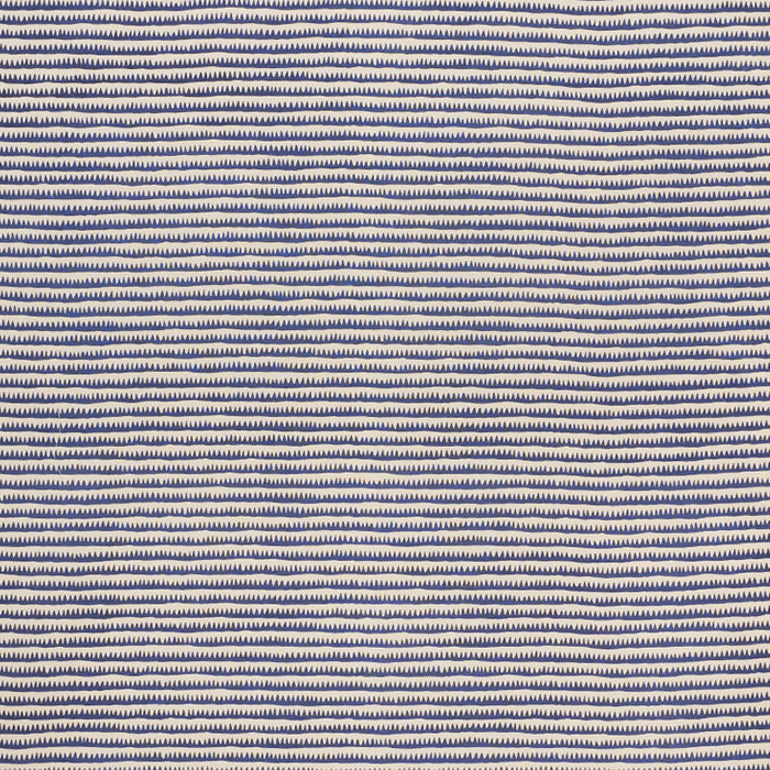 Schumacher Corfu Hand Printed Stripe Navy Fabric 177970