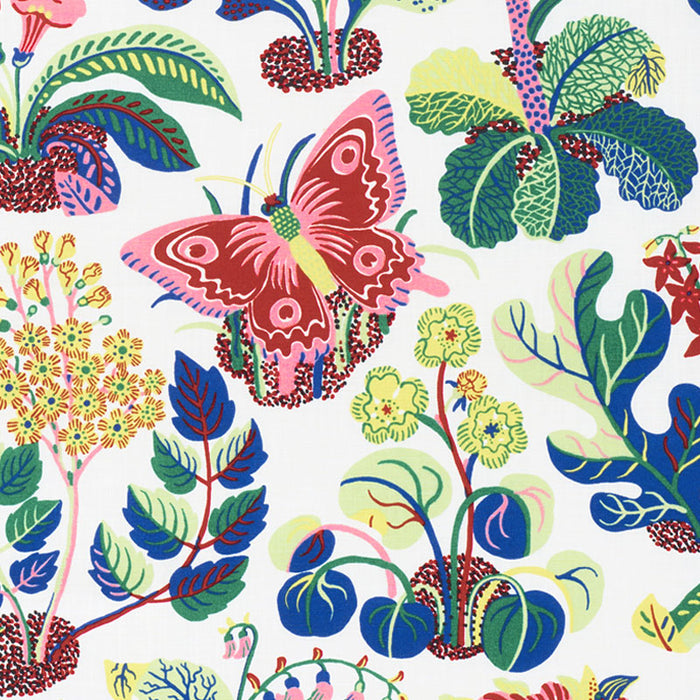 Schumacher Exotic Butterfly Indoor/Outdoor Spring Fabric Sample 177980