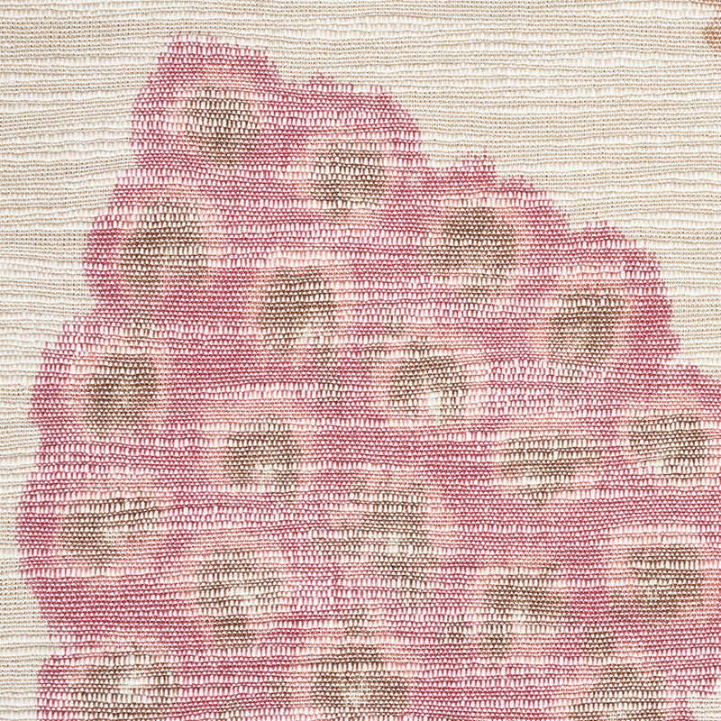 Schumacher Annabel Warp Print Rose Fabric Sample 177990