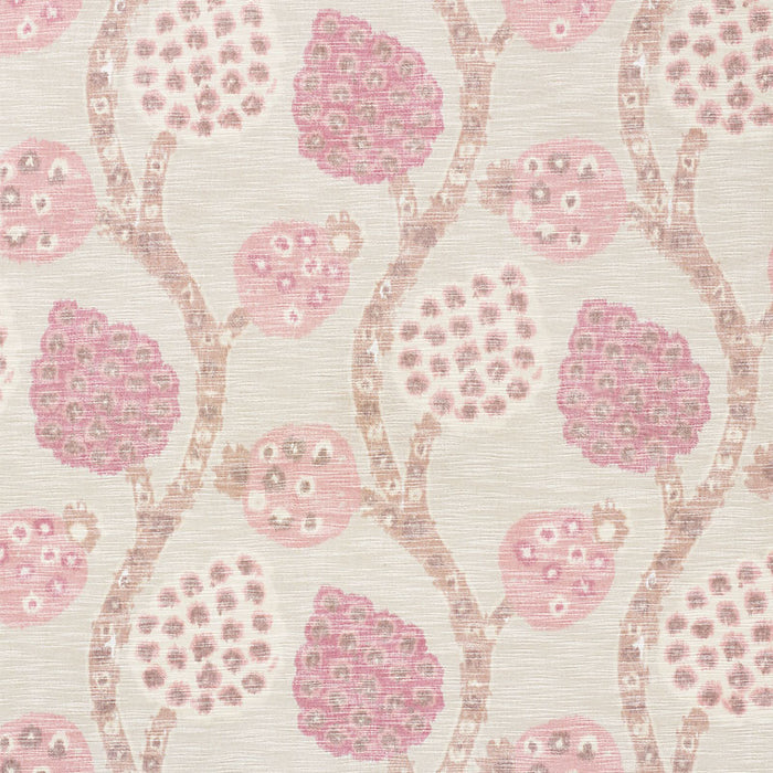 Schumacher Annabel Warp Print Rose Fabric Sample 177990