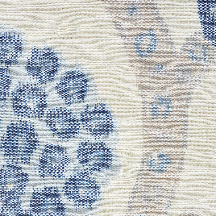 Schumacher Annabel Warp Print Blue Fabric Sample 177992