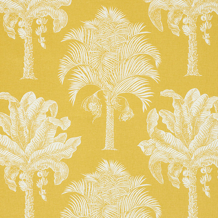 Schumacher Grand Palms Gold Fabric 178001