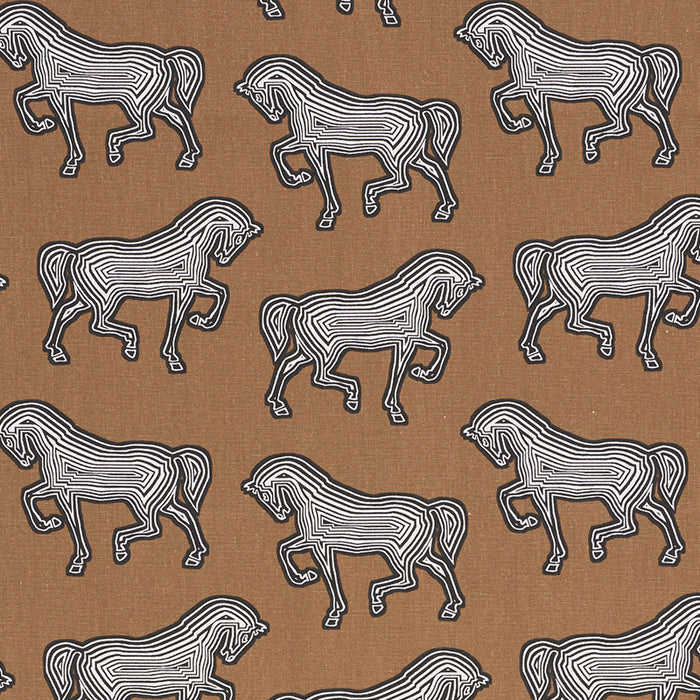 Schumacher Faubourg Brown Fabric 178012