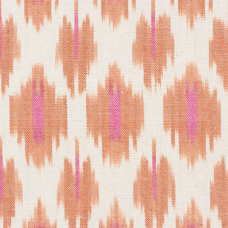 Schumacher Presidio Ikat Orange Fabric Sample 178061