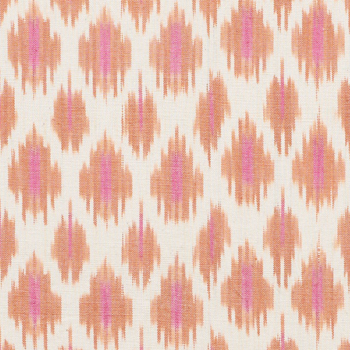 Schumacher Presidio Ikat Orange Fabric Sample 178061