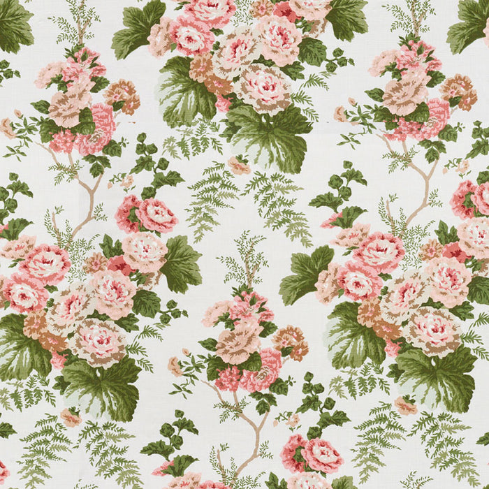 Schumacher Wycombe Park Pink Fabric Sample 178112