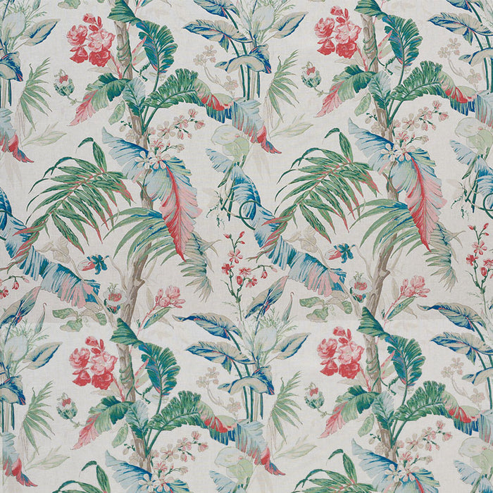 Schumacher Tropique Document Fabric 178132