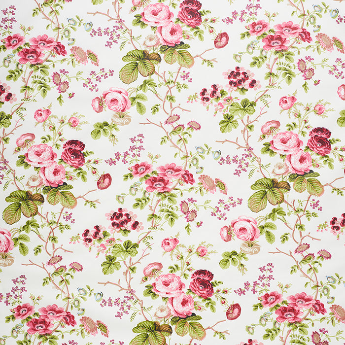 Schumacher Salisbury Chintz Garnet Fabric 178151