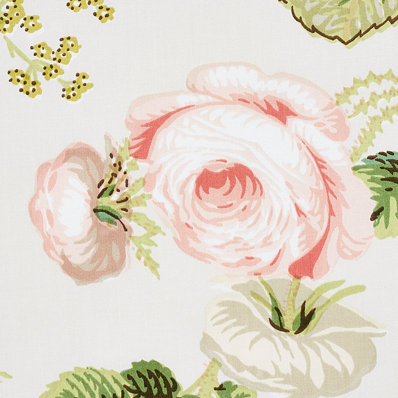 Schumacher Salisbury Chintz Blush Fabric Sample 178155