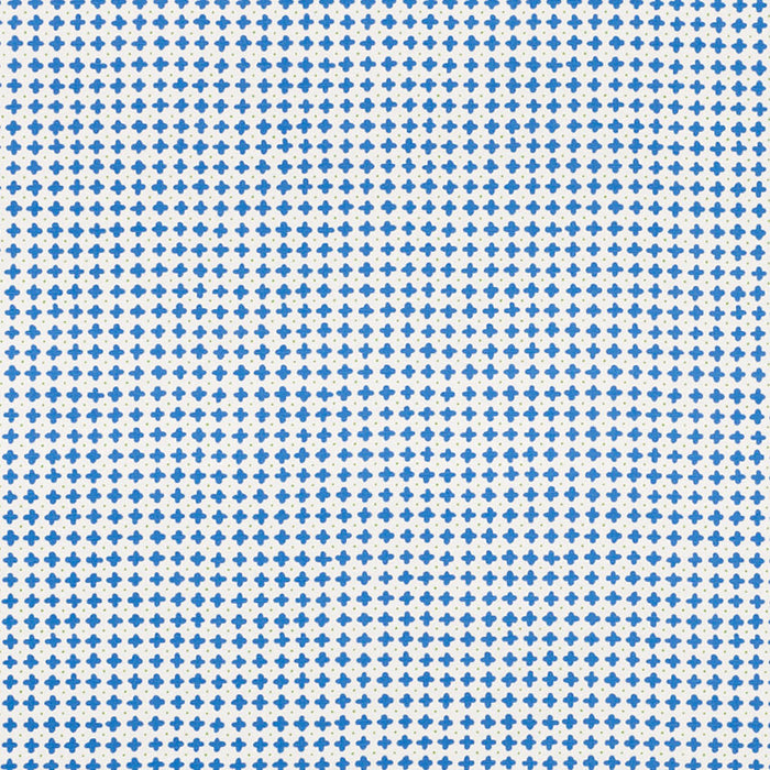 Schumacher Polka Blue Fabric 178240