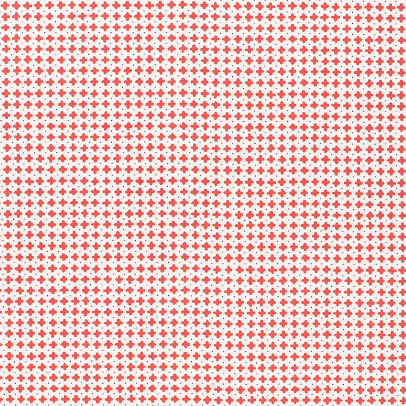 Schumacher Polka Red Fabric 178241