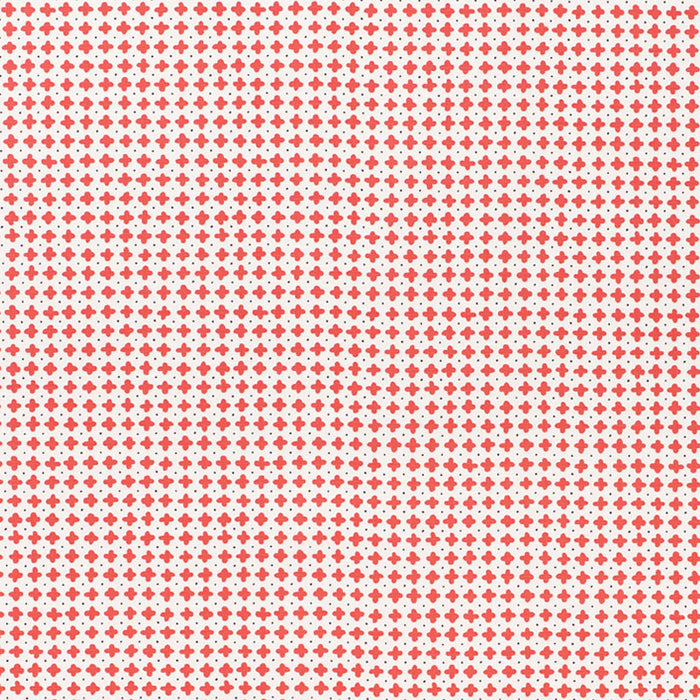 Schumacher Polka Red Fabric Sample 178241