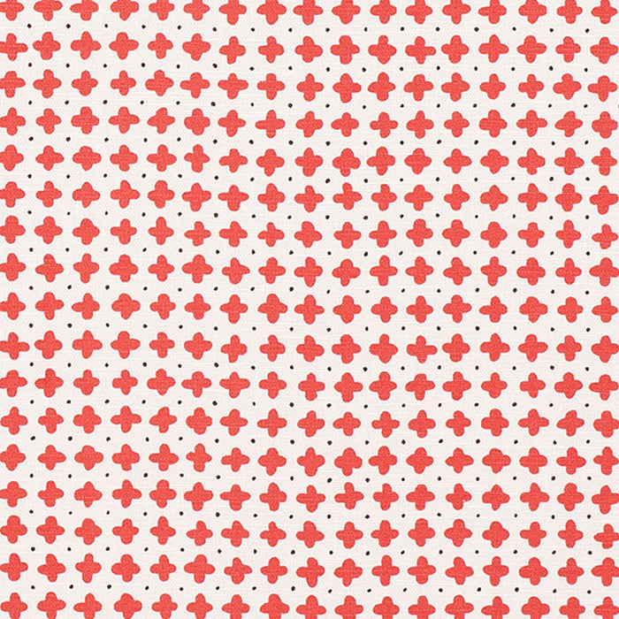 Schumacher Polka Red Fabric 178241