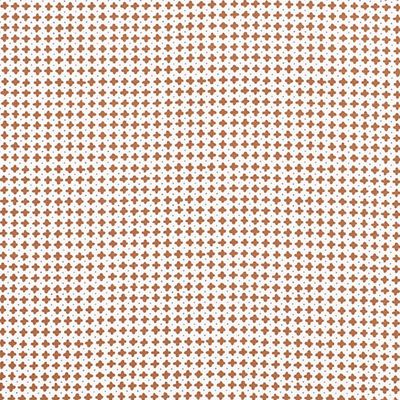 Schumacher Polka Brown Fabric 178242