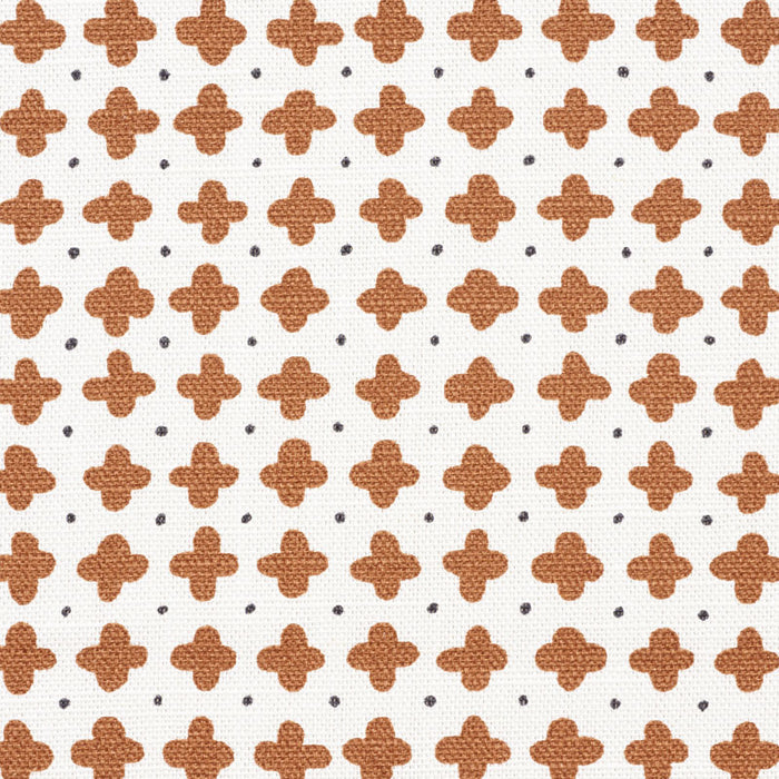 Schumacher Polka Brown Fabric 178242