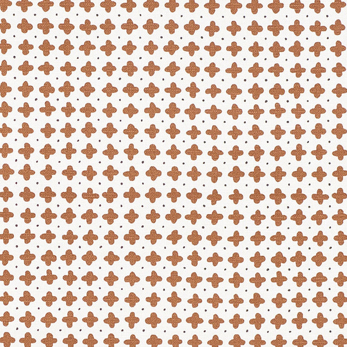 Schumacher Polka Brown Fabric 178242