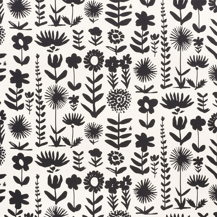 Schumacher Wild Things Black Fabric 178250