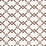 Schumacher Fretwork Flower Chestnut Fabric 178312