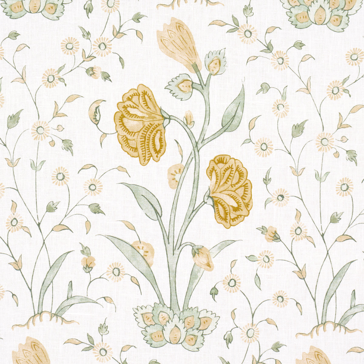 Schumacher Khilana Floral Marigold Fabric 178333