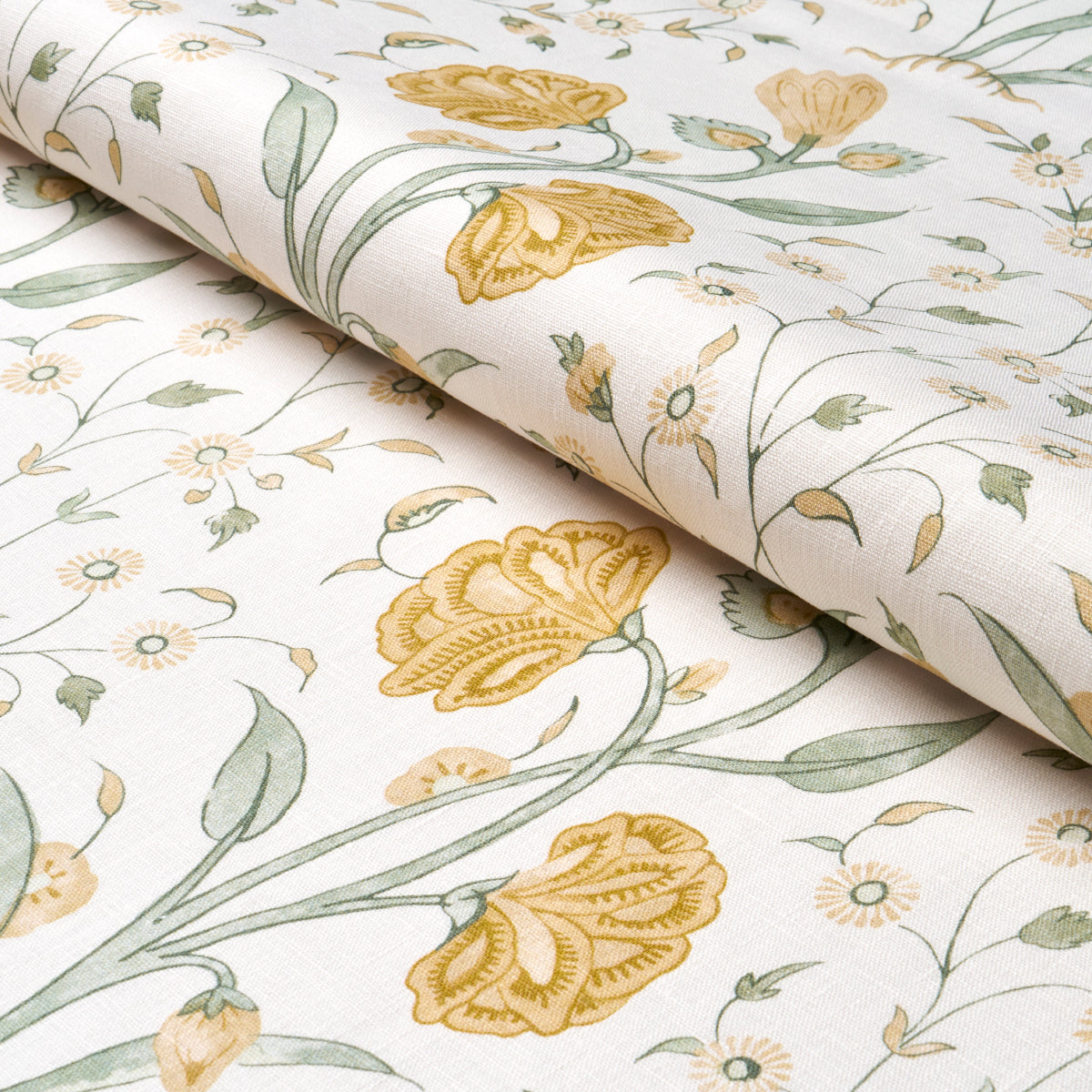 Schumacher Khilana Floral Marigold Fabric 178333