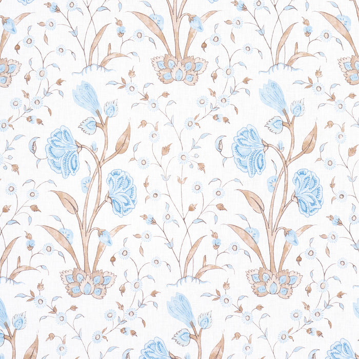 Schumacher Khilana Floral Sky Fabric Sample 178334