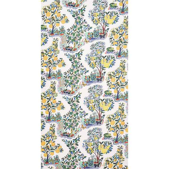 Schumacher Citrus Garden Sheer Primary Fabric 178350