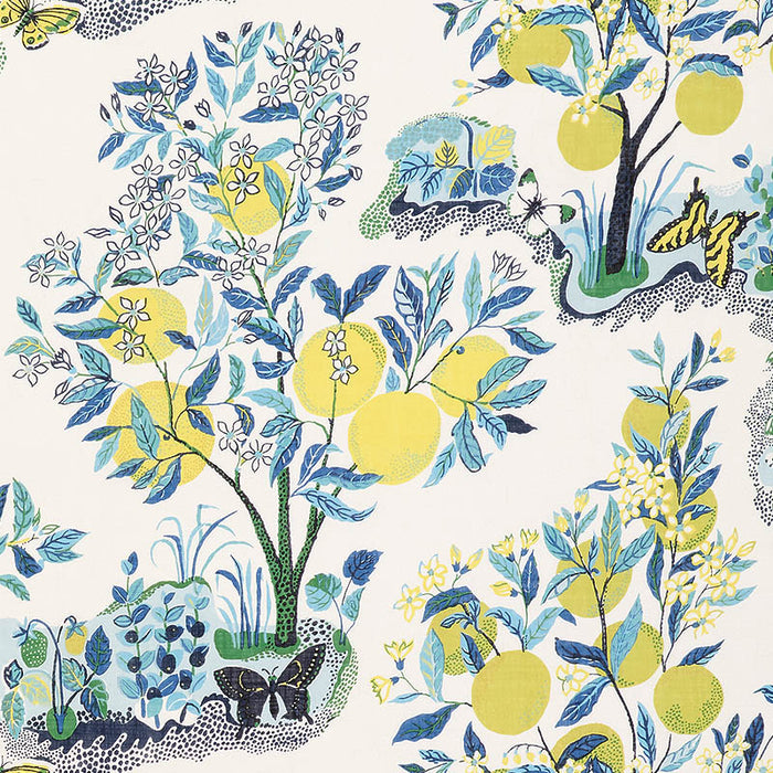 Schumacher Citrus Garden Sheer Pool Fabric 178351