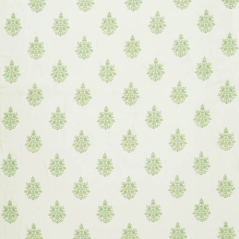 Schumacher Asara Flower Sheer Green Fabric 178371