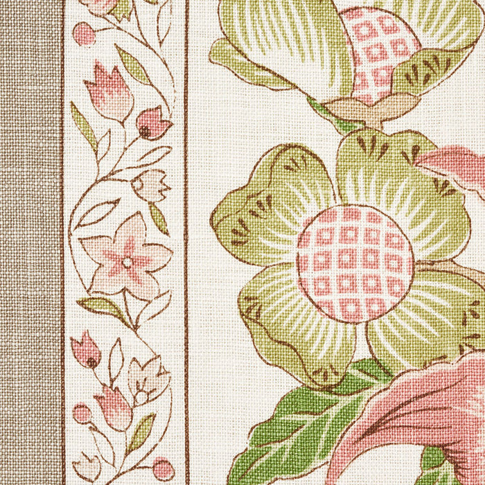 Schumacher Anjou Stripe Blush Fabric Sample 178521