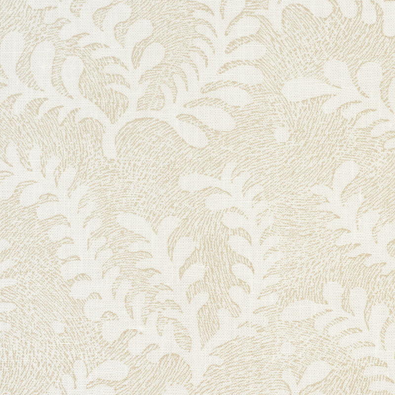 Schumacher Etched Fern Natural Fabric 178530