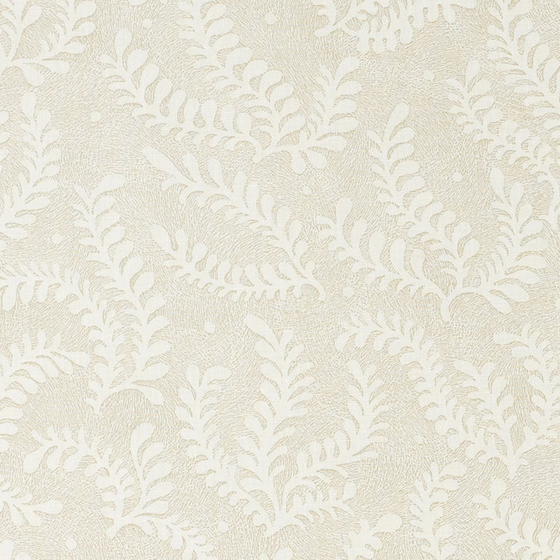 Schumacher Etched Fern Natural Fabric 178530