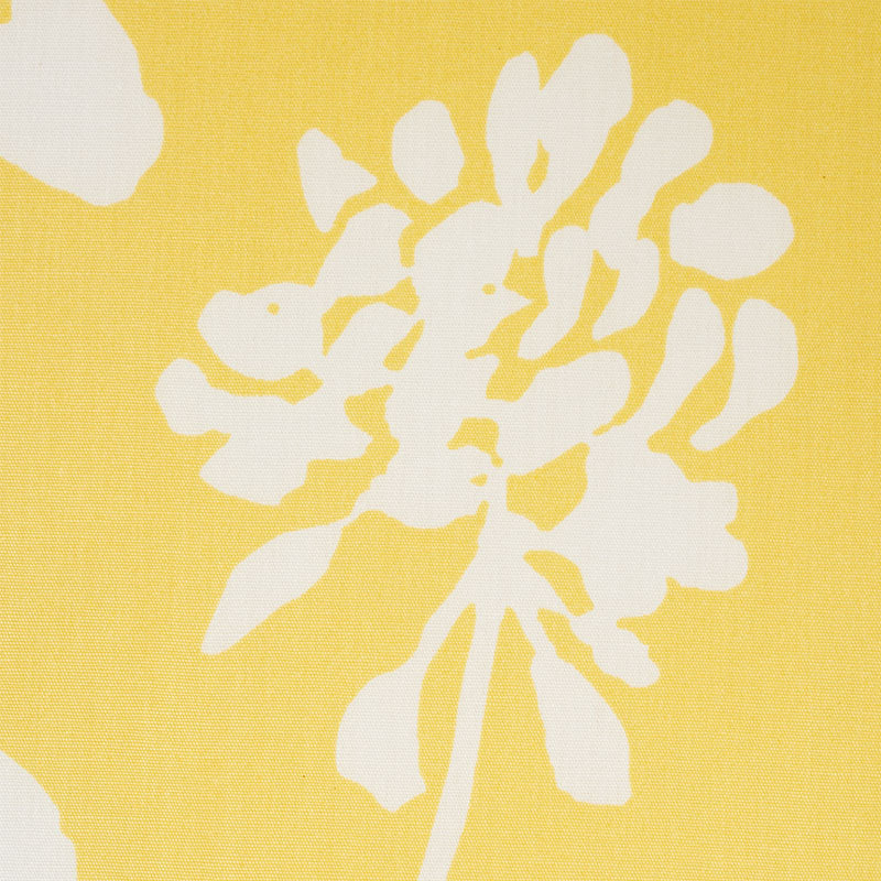 Schumacher Pennick Chintz Yellow Fabric Sample 178540